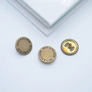 factory custom brass zinc alloy 21mm manufacturer press metal snap buttons of metal leather garment