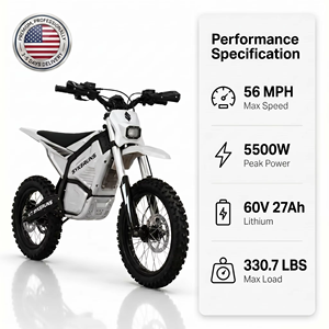 <span class=keywords><strong>Moto</strong></span> électrique <span class=keywords><strong>tout</strong></span>-<span class=keywords><strong>terrain</strong></span> Sykeruns X7 5500W 60V27Ah 57 mph 3 vitesses longue portée 331 lbs pour adultes, <span class=keywords><strong>moto</strong></span> <span class=keywords><strong>tout</strong></span>-<span class=keywords><strong>terrain</strong></span> - Product Image 1