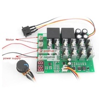 Contrôleur de vitesse de moteur, 10-55V 12V 24V 36V 48V 55V 100a, PWM HHO RC, interrupteur de commande inversée, avec affichage LED, livraison gratuite