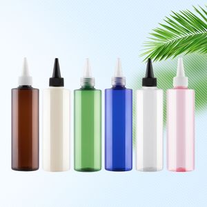 Bottiglia di lozione crema liquido Dispenser cosmetici imballaggio ambra ago coperchio di punta in plastica vuota 250ml 500ml verde blu animale domestico - Product Image 1