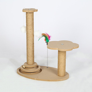 Krabpaal Klimrek met duurzaam spindelsysteem, kraboppervlak van hennep met krasbestendige achterkant, speeltje voor katten - Product Image 3