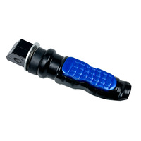 Pijakan Kaki Belakang Motor Universal Bahan Aluminium Alloy 12.2cm 105.6g 2pc Mudah Dipasang untuk Skuter dan Motor