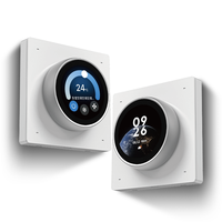 2026 Tuya Interrupteur intelligent 4 gangs en aluminium pour panneau lumineux, avec bouton de scène intelligent Tuya, variateur de lumière, personnalisation du fond d'écran et commande vocale intelligente