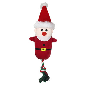 Kinghon Squeaky Chew Pets Christmas Dog <b>Toys</b> Plush Cotton Ropes Knot Bite Funny Cute Puppies <b>Cat</b> <b>Interactive</b> <b>Toy</b> Xmas Gift - Product Image 5