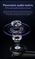 Earbud Koneksi Nirkabel TWS ANC ENC Peredam Kebisingan dengan Layar LED, Tahan Air IPX7, Stereo HiFi, Headset Sport In-Ear