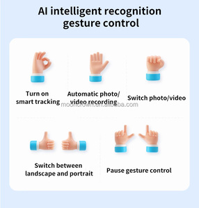 M1 3-trục stabilisateur điện thoại thông minh gimbel linh hoạt điện thoại di động Selfie Stick Tripod Gimbal ổn định cho điện thoại di động máy ảnh vlogging - Product Image 3