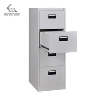Armoire de classement latérale en acier pour bureau, personnalisable, facile à assembler, armoire de classement verticale en métal à 4 tiroirs