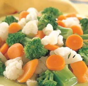 IQF Frozen Mix di carote Broccoli cavolfiori IQF miscela di verdure California