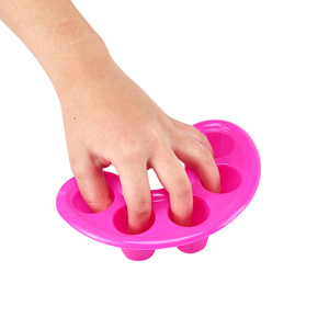 Bandeja de 5 orificios para remojar y limpiar manos y dedos, eliminador de piel muerta, tratamiento de spa para uñas, herramienta de limpieza para salón de manicura - Product Image 3