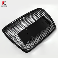 Grilles de pare-chocs avant de style RS6 en nid d'abeille noir brillant pour A6 C6 4F 2008 2009 2010 2011 Kit carrosserie