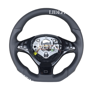 Volante de Fibra de Carbono Negro Piano 100% Real con Cuero Nappa para <span class=keywords><strong>BMW</strong></span> Serie 3 E82 E84 E87 X1 E90 <span class=keywords><strong>320d</strong></span> <span class=keywords><strong>E92</strong></span> E93 320i - Product Image 2