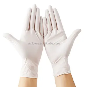 Guantes de nitrilo Shandong de trabajo a precio barato de fábrica de China guantes de goma sintética de butilo blanco a prueba de agua - Product Image 6