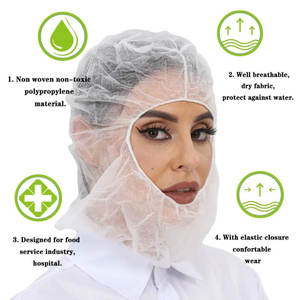 Topi Astro sekali pakai topi ruang Putih Non medis untuk penutup tudung pelindung pabrik makanan - Product Image 2