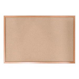 <span class=keywords><strong>Bacheca</strong></span> con Cornice in <span class=keywords><strong>Legno</strong></span> e Superficie in Sughero per Esposizione di Messaggi e Pubblicità - Product Image 1