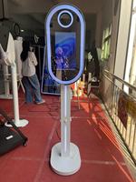 FANTASY VIEW 2026 Nouveau Modèle 13.3 Miroir Magique Photo Booth Ovale Selfie DSLR Écran Tactile Impression Instantanée Flight Case Garantie 3 Ans