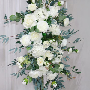Décoration de table de mariage en soie artificielle <span class=keywords><strong>pour</strong></span> la mariée et le marié, fleurs avec hortensias/roses/marguerites/orchidées, design romantique multicolore - Product Image 1