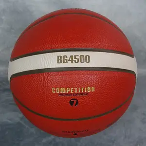 custom logo Size 7 6 5 Professional quality leather basketball BG4500 custom logo and design basketball ball