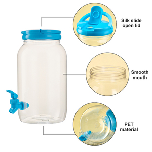 Jarra Portátil para Bebidas, Dispensador de Bebidas de Plástico Transparente, Jarra de Agua <span class=keywords><strong>con</strong></span> <span class=keywords><strong>Tapa</strong></span> - Product Image 5