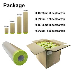 Cinta de Enmascaramiento de Papel Marrón Premium con Diseño de Desgarro Fácil para Carrocería y Preparación de Pintura - Product Image 3