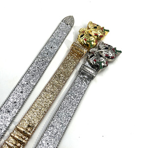 Cintura alla Moda in Stile <span class=keywords><strong>Punk</strong></span> <span class=keywords><strong>Rock</strong></span> Y2K con Fibbia a Forma di Proiettile e Teschio in Lega, Glitter e Strass - Product Image 3