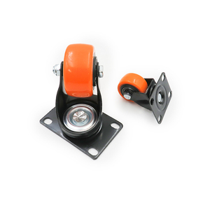 Roda kastor furnitur semua ukuran 1-3 inci 25mm-75mm karet pengunci putar kursi kantor minuman garasi troli roda kastor - Product Image 2