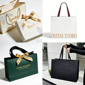 Borsa Shopping Lusso Rosa in Kraft con Logo Personalizzato per Confezioni Regalo di Profumi, Cosmetici e Abbigliamento - Product Image 3