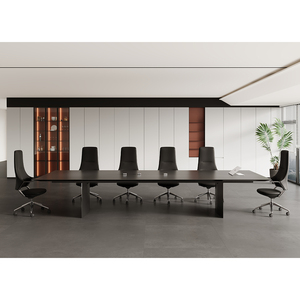 Wooden Luxury Meeting Room <b>Table</b> Custom Office Furniture 4-10 Person Boardroom Conference <b>Table</b> <b>Desk</b> - Product Image 1
