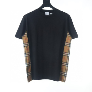 Camiseta de Verano Burberry de Lujo, Informal, 100% Algodón, Diseño a Cuadros, Estilo Vintage, de Manga Corta para Hombre - Product Image 1