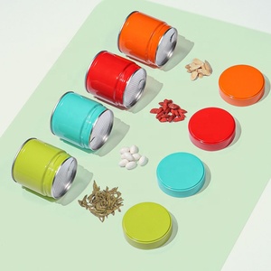Boîte en étain ronde de luxe, hermétique, avec bouchon à vis, impression offset, 50-100 grammes, pour matcha, aliments pour bébés et hamburgers - Product Image 5