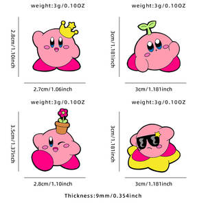 Pins de Aleación de Zinc con Esmalte, Lindos Personajes de Dibujos Animados en Color Rosa, Insignia de Esmalte Epóxico, Regalo Coleccionable para Fanáticos de los Dibujos Animados y Decoración de Ropa/Bolsos - Product Image 2