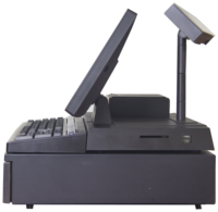 Terminal POS Tout-en-un 14 Pouces avec Écran Tactile Capacitif Windows/Android, Imprimante de Reçus 80mm, Clavier et Caisse Enregistreuse de Commande