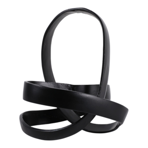 Scultura a nodo in alluminio, decorazione moderna, statuetta per casa, ufficio, bagno, soggiorno, ornamento elegante - Product Image 1