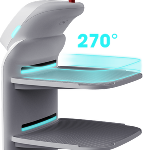 Hot Sale Bester Preis Vorteil Lieferant Food Delivery <span class=keywords><strong>Robot</strong></span> mit 40kg Last Werbe bildschirm für Restaurant Supermarkt - Product Image 6