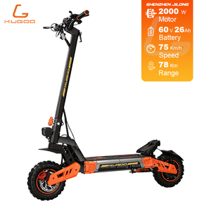 Trottinettes électriques pliables tout-terrain Kugoo G4 MAX 75 km/h pour adultes, autonomie de 78 km, grande taille, pneus larges tout-terrain de 11 pouces, trottinette électrique pliable - Product Image 1