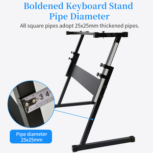25 mét Đường kính bàn phím điện tử đứng có thể điều chỉnh 54/61 Key sắt nhạc cụ phụ kiện - Product Image 4