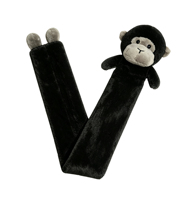 Bouillotte mignonne avec housse en peluche animale, chauffe-mains long en caoutchouc