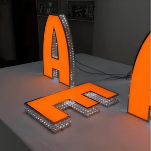 Led chiếu sáng kinh doanh signage cho trong nhà ngoài trời cửa hàng phía trước-thắp sáng đục bên kênh chữ biển quảng cáo cho trong nhà - Product Image 3