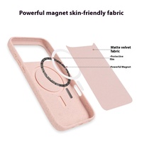 Coque de téléphone Premium en paille de blé biodégradable, protection intégrale, aimant puissant, anti-chute et antichoc pour iPhone 17 Pro Max Air