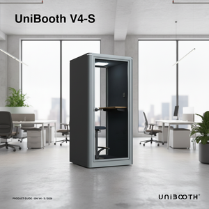 UNIBOOTH - Cabinas de Oficina Insonorizadas Multifuncionales y Duraderas, Diseño Moderno, Privacidad Móvil, Ventilación y Luz, Sala Acústica Silenciosa - Product Image 4