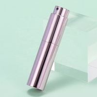 Flacon pulvérisateur métallique rotatif RTS de 8 ml, mini flacon de poche en aluminium de 8 ml, atomiseur de parfum portable rechargeable