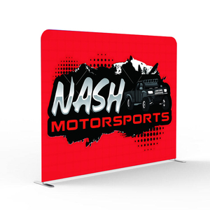 Taie d'oreiller en tube d'aluminium de forme droite durable personnalisée support pop-up de toile de fond pour salon professionnel pour exposition - Product Image 1