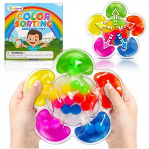 Juguetes Sensoriales para Niños Autistas - Alivio del Estrés, Calmantes, Silenciosos, para Clasificar por Color, de Vinilo Ecológico - Product Image 3