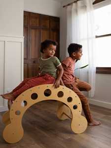 Arco de Escalada Triangular Montessori de Madera para Niños, <span class=keywords><strong>Silla</strong></span> Mecedora, Arco de Escalada Interior Ecológico - Product Image 6