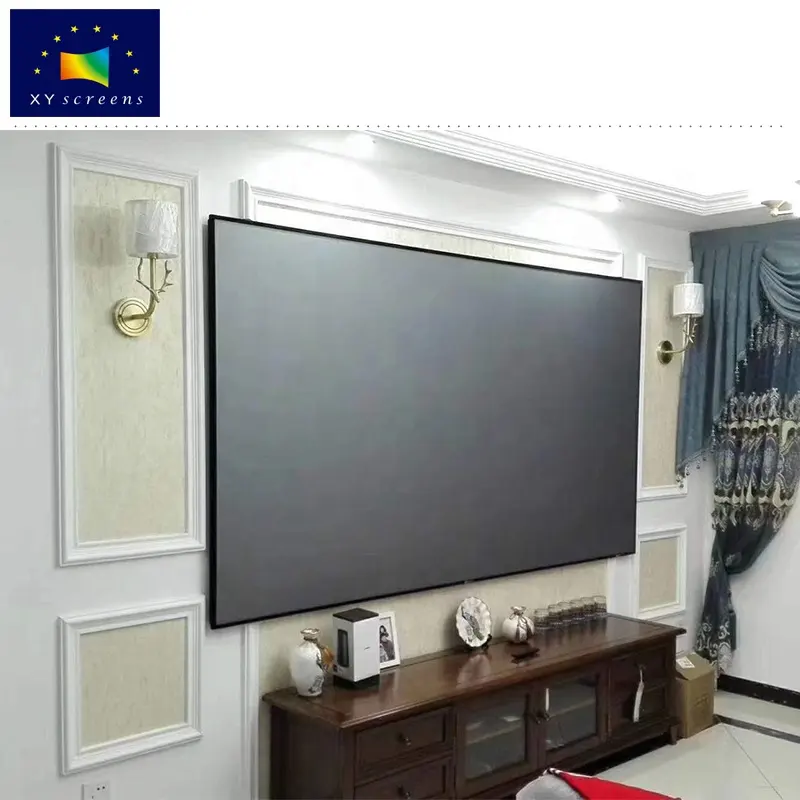 XY 200 zoll Ambient Light Rejecting Projector Screen mit Black Crystal Diamond für Home Theater/Living/Tranning/Meeting Room