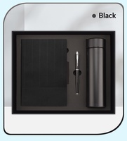 Cadeaux promotionnels de luxe en gros : Carnet en papier gaufré, ensemble personnalisable avec stylo et bouteille, idéal pour les cadeaux d'affaires