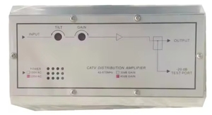 Dễ dàng lắp đặt 40-860MHz Phân phối Cáp mạng CATV <span class=keywords><strong>RF</strong></span> khuếch đại với 30/40dB Gain - Product Image 3