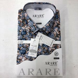 Nuovi uomini del commercio estero camicia da lavoro Casual manica lunga floreale Anti-pilling primavera poliestere/cotone - Product Image 6
