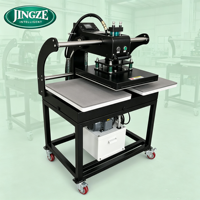 Presse à chaud hydraulique à double station pour sublimation, construction robuste pour l'impression personnalisée de vêtements de sport