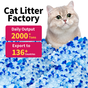 Lettiera per Gatti in <span class=keywords><strong>Gel</strong></span> di Silice Cristallino Super Assorbente Senza Polvere, Produzione all'Ingrosso OEM ODM con Campioni Gratuiti - Product Image 2