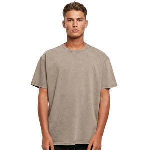 Camiseta de Cuello Alto para Hombre, de Alta Calidad, 100% Algodón Jersey, 240g, Estilo Casual, con Estampado Chino, Impresión por Transferencia de Calor, Talla Grande - Product Image 3